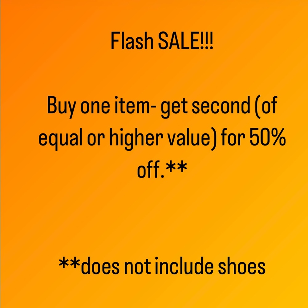 FLASH SALE!!!